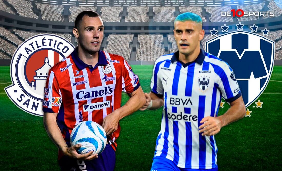 Léo Bonatini y Germán Berterame con el San Luis y Rayados, respectivamente / FOTOS: Imago7