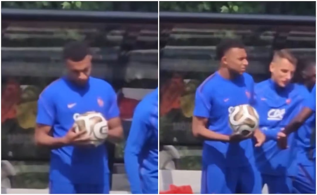 Mbappé y el nuevo balón del Mundial Foto: Capturas