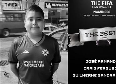 José Armando, el pequeño aficionado de Cruz Azul, es nominado por la FIFA al premio The Best 2024