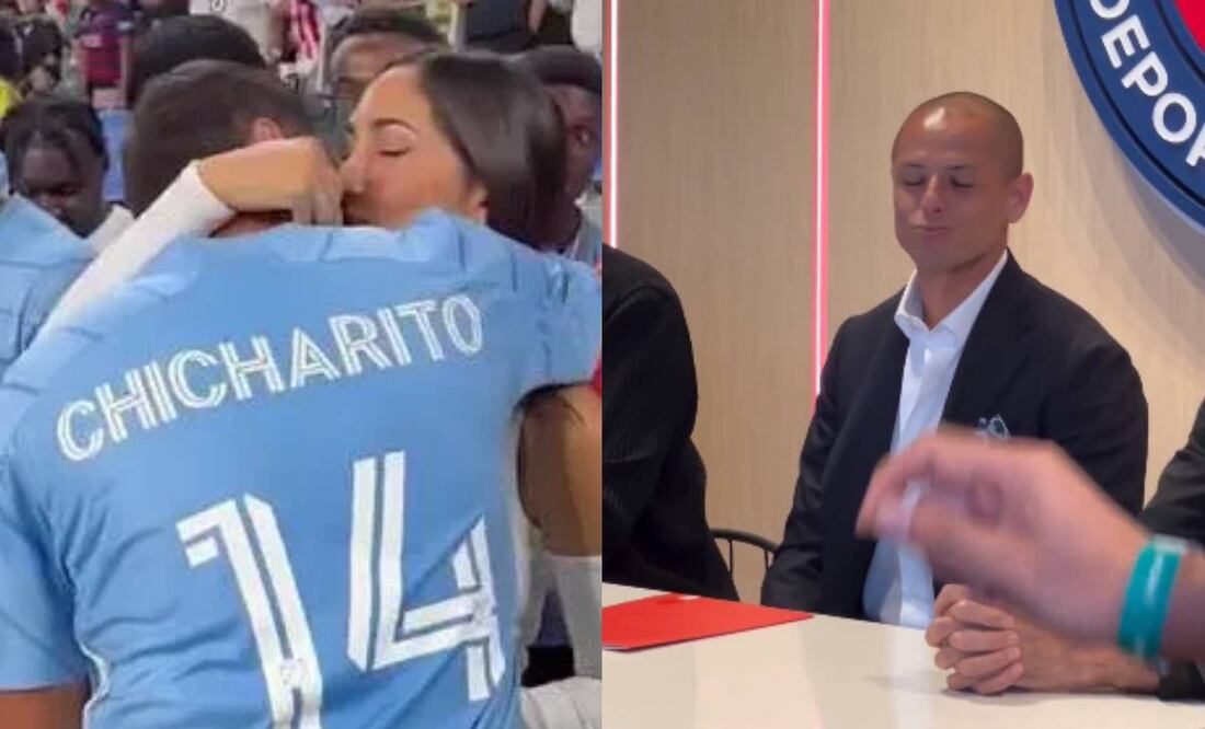 El beso que lanzó el Chicharito Hernández generó muchas especulaciones. Foto: Especial