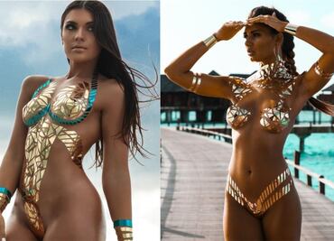 10 diseños de Black Tape Project, el arte de crear bikinis con cinta adhesiva