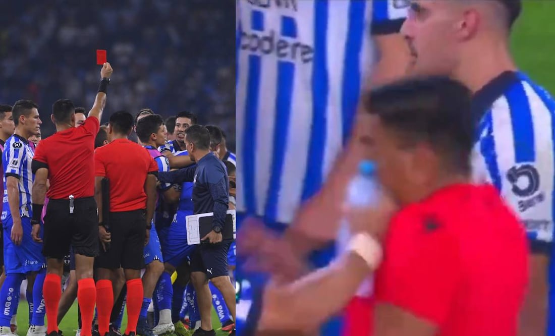 Maxi Meza fue expulsado y agredió a un abanderado luego de la eliminación de Monterrey ante Columbus Crew. Foto: Especial