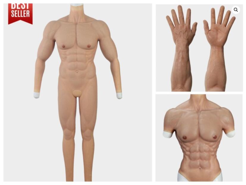 Crean traje con six pack perfecto para lucir un cuerpo musculoso