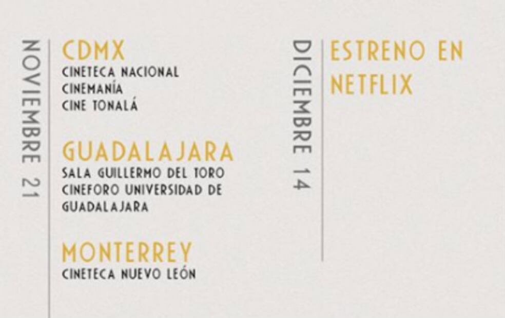 Todas las salas donde puedes ver “Roma” de Alfonso Cuarón