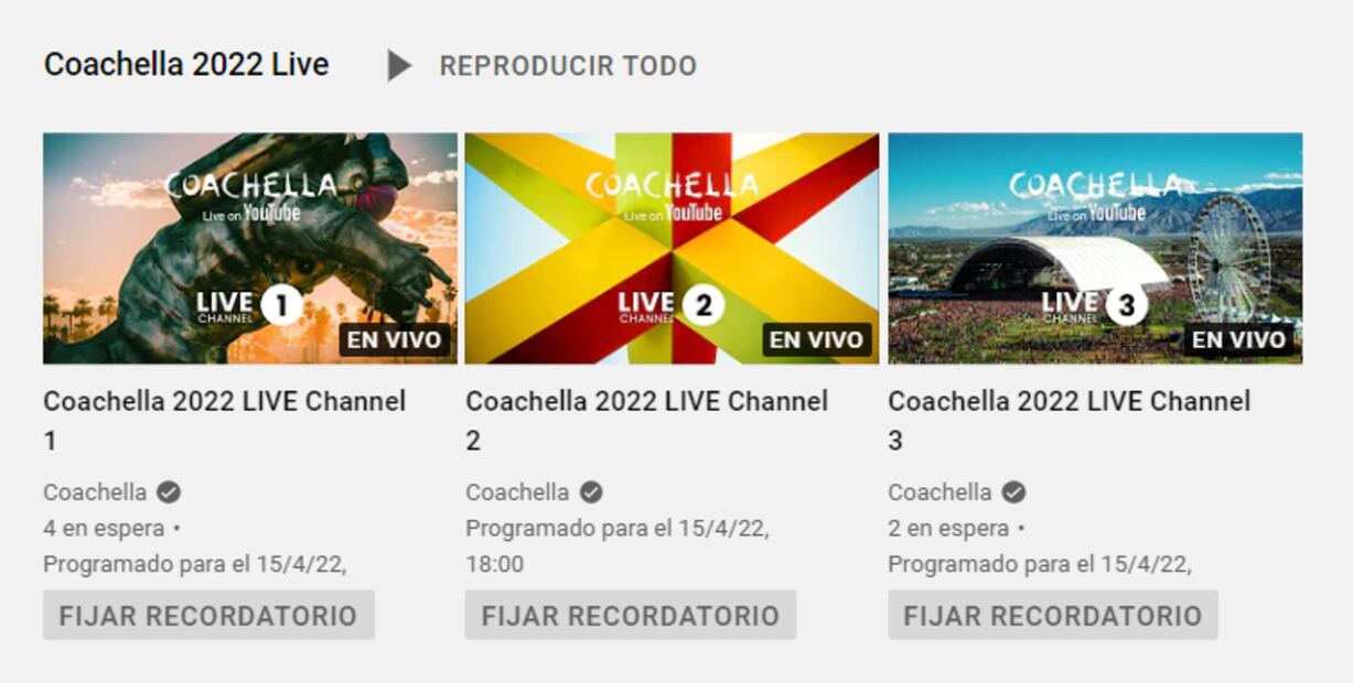 YouTube transmitirá en vivo el festival Coachella 2022