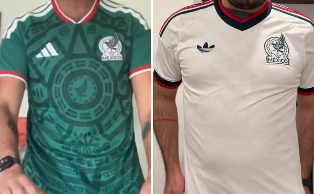 Estas son las playera de México de local y visita para el Mundial de 2026. Foto: Especial