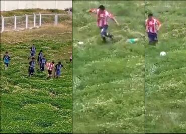 ¿Dónde quedó la bolita? Jugador y balón 'desaparecieron' durante un partido de futbol