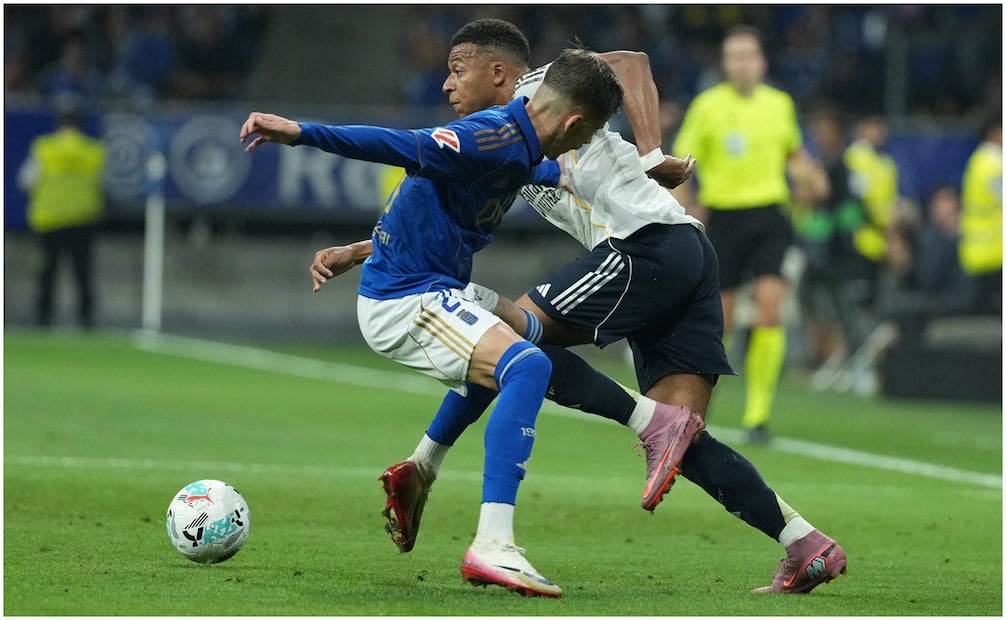 Real Madrid venció al Real Oviedo 3-0 Foto: AFP