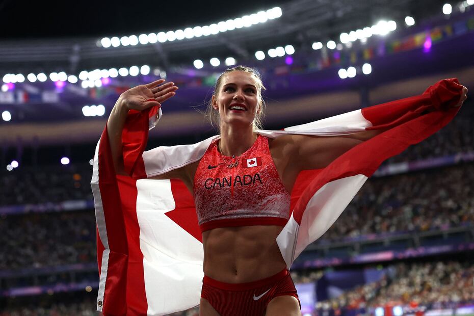 Alysha Newman conquistó el bronce, en una competencia reñida. Foto: AFP.
