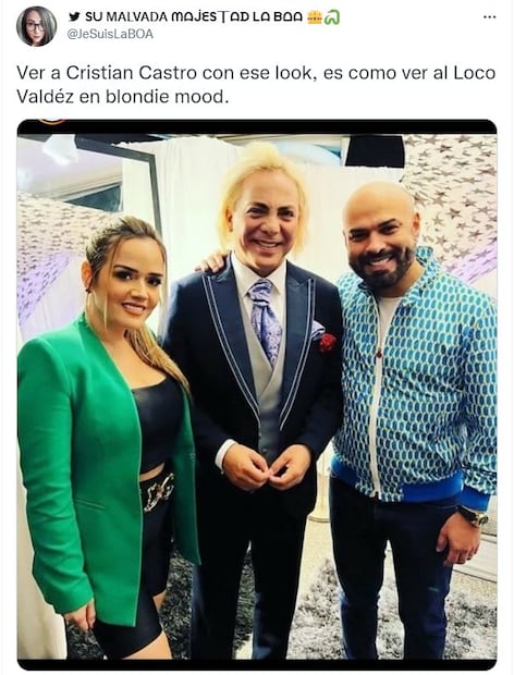 Cristian Castro y los 10 memes más divertidos de su nuevo look