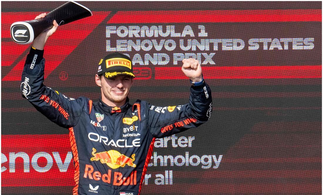 Max Verstappen fue blanco de abucheos en el GP de Estados Unidos - AFP