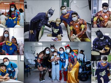 Futbolistas del América se pusieron las capas de superhéroes por el Día del Niño