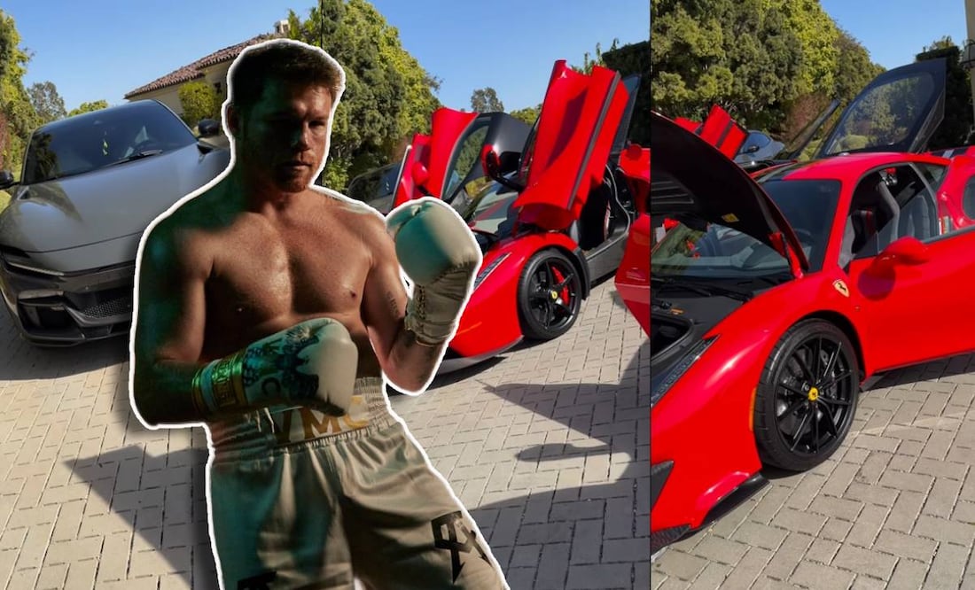 Saúl Álvarez presumió sus tres lujosos autos deportivos. FOTOS: @canelo