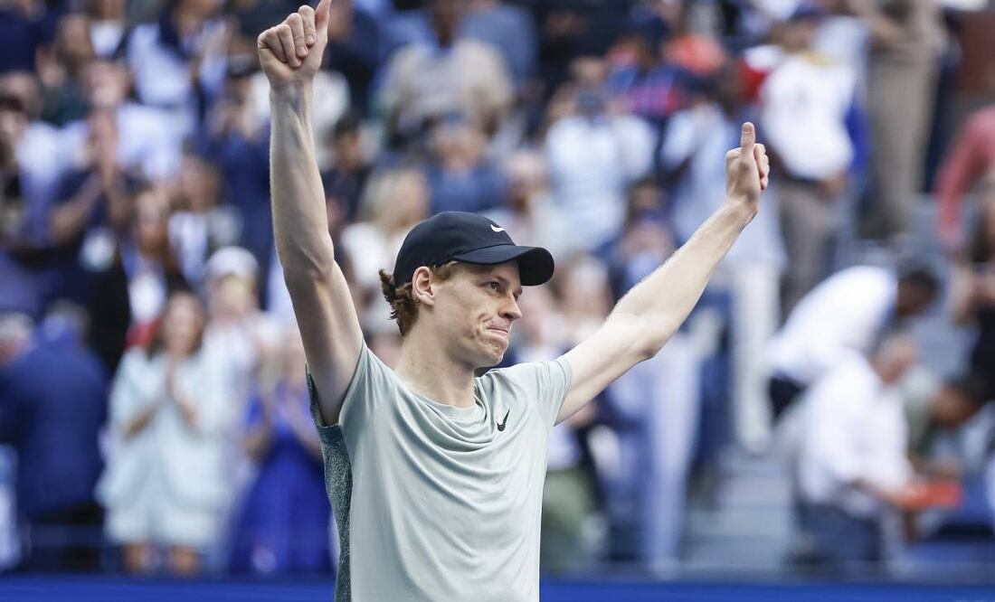 Al inicio de esta final Sinner no se vio tan cómodo. Foto: EFE.