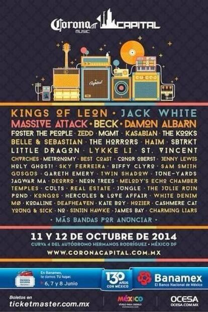 Los 10 carteles de los 10 años del Corona Capital 