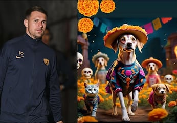 Aaron Ramsey: Se une a la celebración del Dia de Muertos y rinde homenaje a su perrita 'Halo'