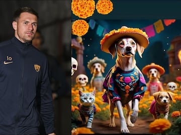 Aaron Ramsey: Se une a la celebración del Dia de Muertos y rinde homenaje a su perrita 'Halo'