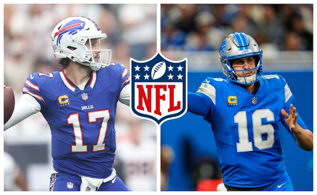 Josh Allen y Jared Goff en la semana 1 de la NFL / Foto: AFP