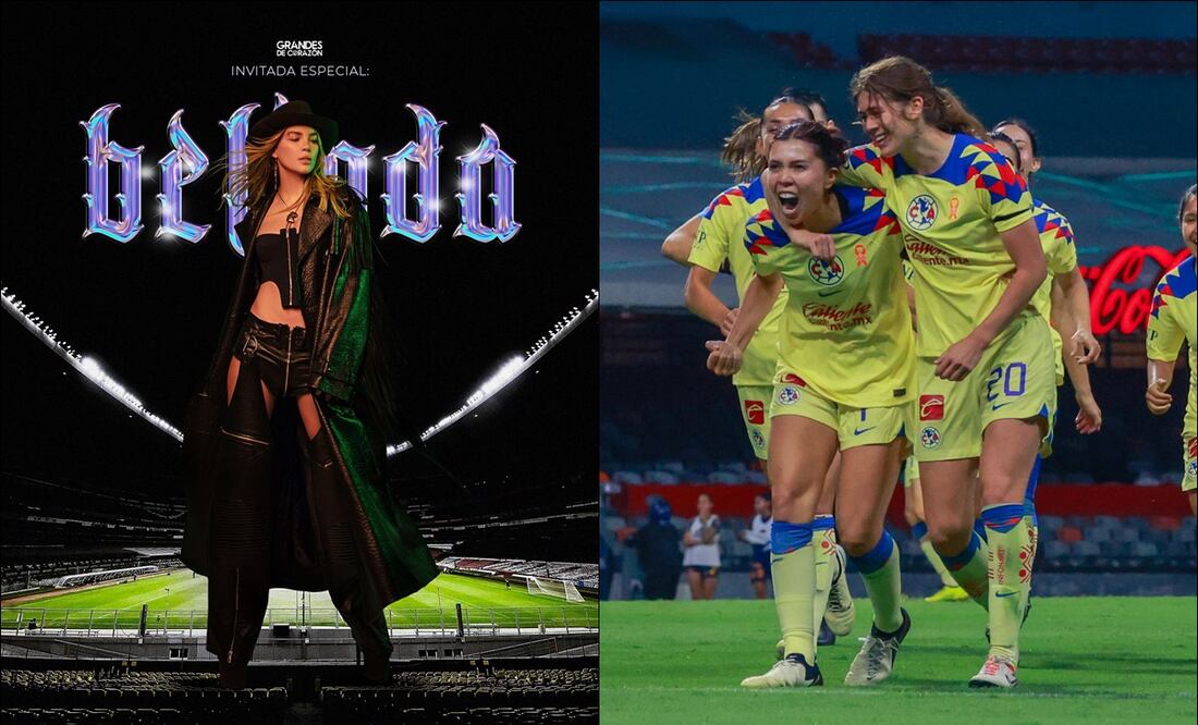Belinda será la invitada de lujo en la Ida de la Final de la Liga MX Femenil. FOTO: @AmericaFemenil / Imago7