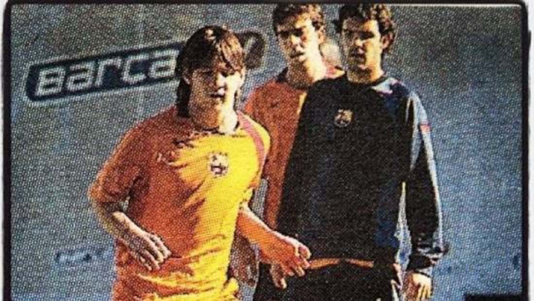 Santiago Fernández entrenó junto a Lionel Messi en el Barcelona. Foto: Especial