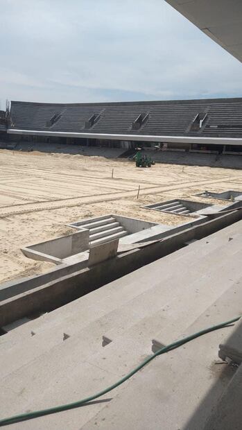 Así van los trabajos de remodelación en el Estadio Luis 'Pirata' Fuente. Foto: @MXESTADIOS