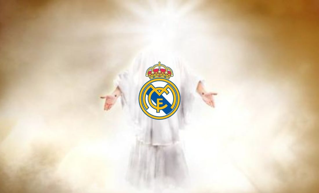 Imagen de Dios y escudo del Real Madrid / FOTOS: Especiales