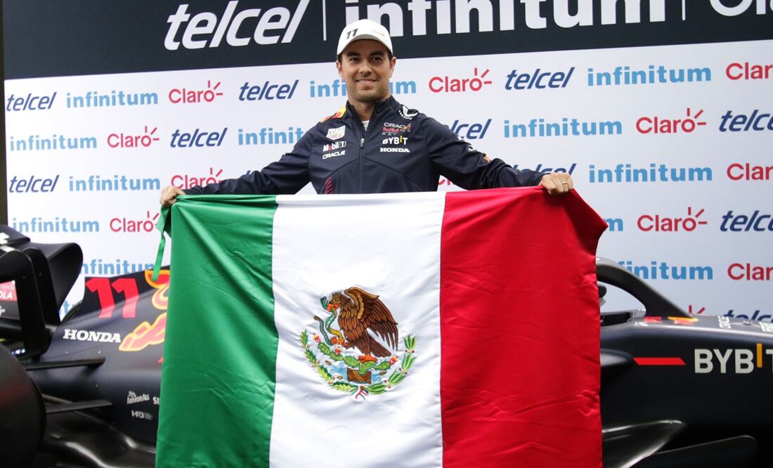 Checo Pérez en conferencia de prensa, previa al Gran Premio de México - Foto: Carlos Mejía