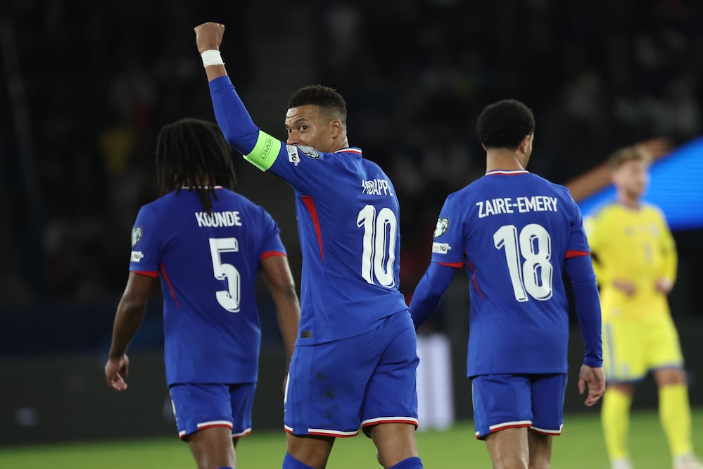 Francia, durante el partido ante Ucrania en los clasificatorias para el Mundial de 2026 - Foto: EFE