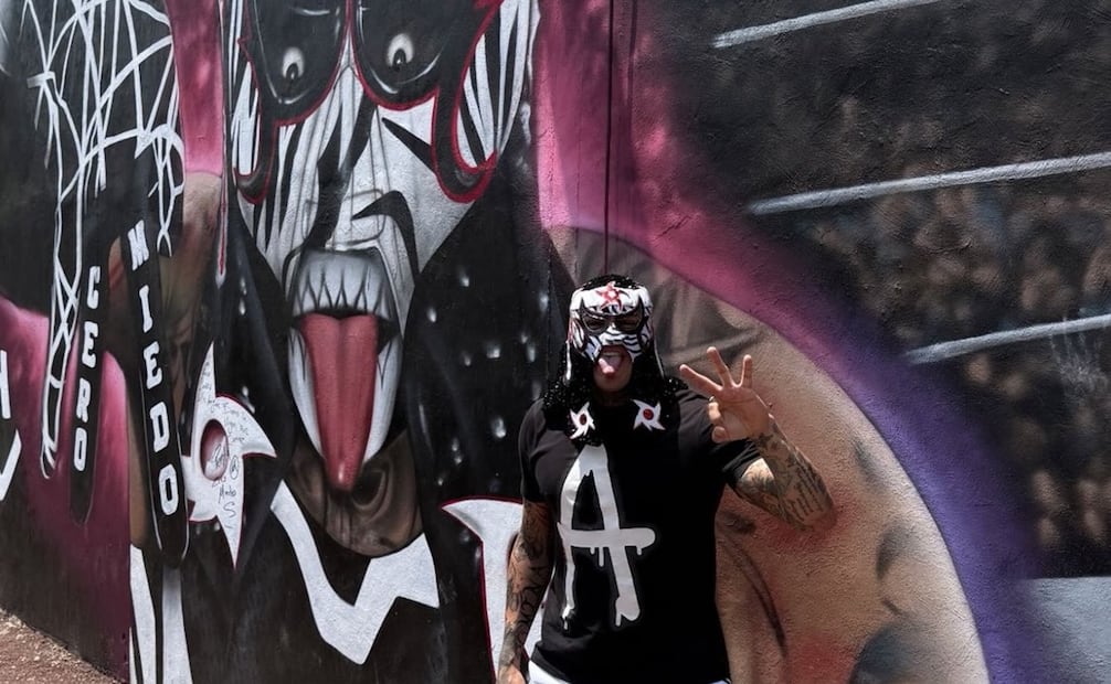 Penta revela mural y le manda mensaje a Dominik Mysterio-Foto: @penta_zero_miedo