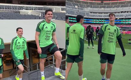 Álvaro Fidalgo volvió al Estadio Azteca, pero ahora como jugador de la Selección Mexicana