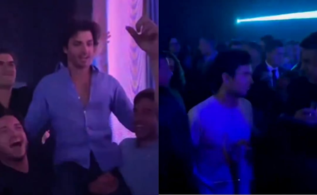 Carlos Sainz y "Checo" Pérez en el "after party" del Gran Premio de México - Foto: Especial