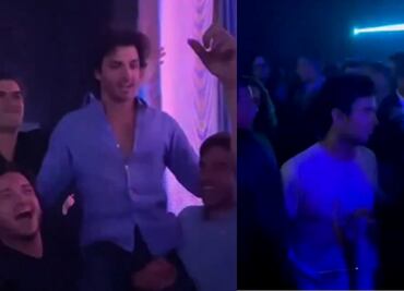 Checo Pérez y Carlos Sainz fueron captados en el "after party" del Gran Premio de México