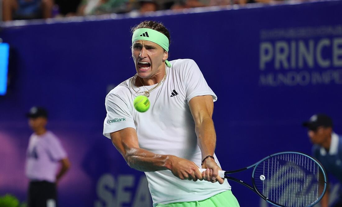 Alexander Zverev quedó fuera del Abierto Mexicano de Tenis FOTO: CORTESÍA MEXTENIS