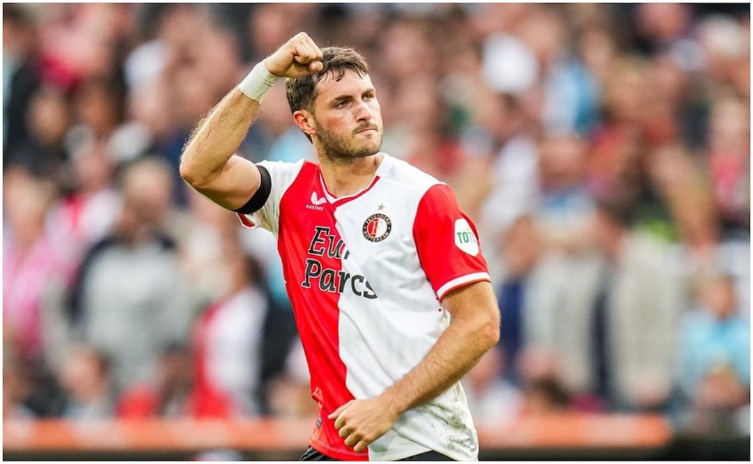 Santiago Giménez festejando gol con Feyenoord / FOTO: Instagram @Feyenoord