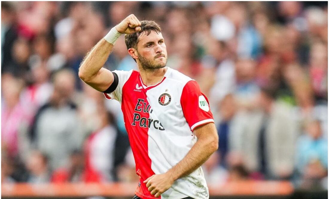 Santiago Giménez festejando gol con Feyenoord / FOTO: Instagram @Feyenoord