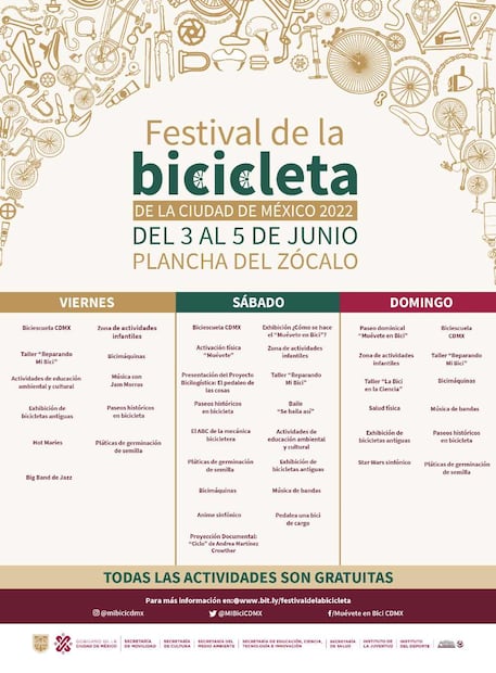 Festival de la Bicicleta en la CDMX: Estas son TODAS las actividades