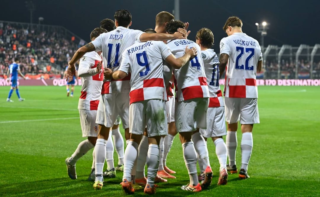 Los croatas festejan luego de su triunfo sobre Islas Feroe. Foto: @HNS_CFF