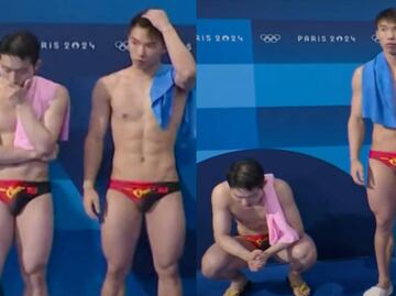 Así fue la reacción de los clavadistas chinos cuando pensaron que perdieron el oro ante México