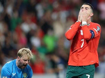 Cristiano Ronaldo falló penalti con Portugal ante Irlanda en la eliminatoria de UEFA