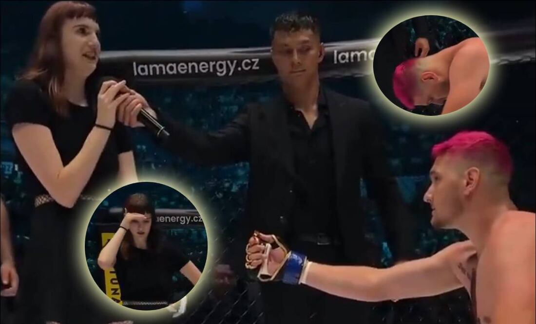 El peleador Lukas Bukovaz pasó un momento bochornoso en el octágono. FOTO: Especial