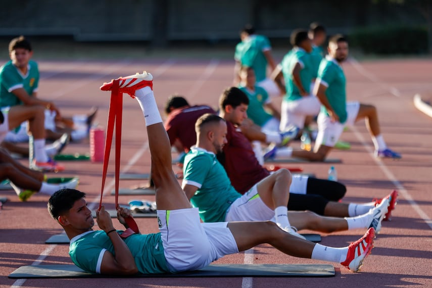 Bolivia en entrenamiento, previo al repechaje mundialista ante Surinam - Foto: Diego Simón Sánchez/EL UNIVERSAL