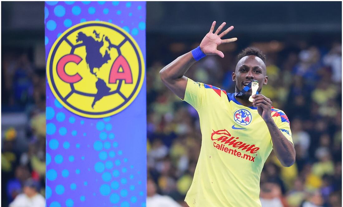 Julián Quiñones festejando el título del América / FOTO: Imago7