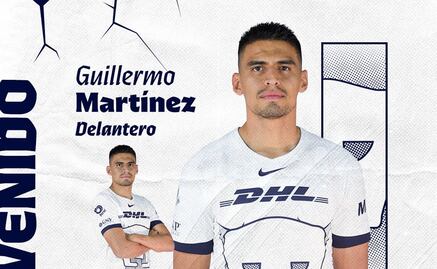 Pumas hace oficial la contratación de Guillermo Martínez, es esl segundo refuerzo para el Clausura 2024