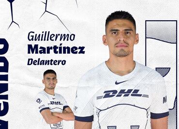 Pumas hace oficial la contratación de Guillermo Martínez, es esl segundo refuerzo para el Clausura 2024