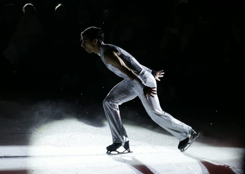 Donovan Carrillo durante la gala de patinaje sobre hielo "Passio" en la pista de hielo Santa Fe - Foto: Carlos Mejía | EL UNIVERSAL
