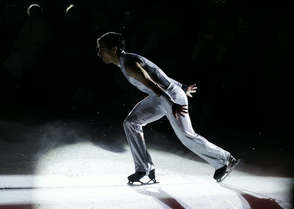 Donovan Carrillo durante la gala de patinaje sobre hielo "Passio" en la pista de hielo Santa Fe - Foto: Carlos Mejía | EL UNIVERSAL