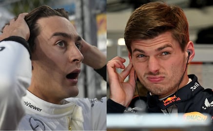 George Russell explota contra Max Verstappen y lo acusa de creerse "por encima de la ley"