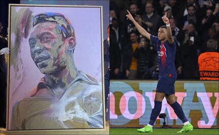 El francés Kylian Mbappé desembolsó una fortuna para adquierir un lienzo de Pelé en una subasta