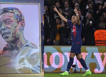 El francés Kylian Mbappé desembolsó una fortuna para adquierir un lienzo de Pelé en una subasta