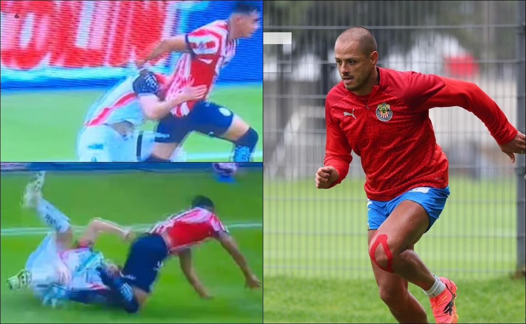 Javier Hernández reaccionó ante la jugada polémica del Clásico Tapatío. FOTO: Captura / @ch14_